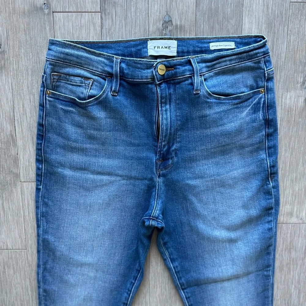 High-Rise Light Blue Skinny Jeans - Women - Picture 3 of 13